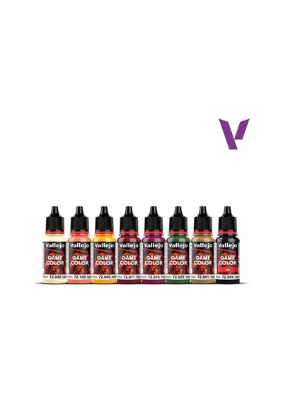 Vallejo 72195, 8x18 Ml. Aztek Dragons Game Color Boya Seti Standart
