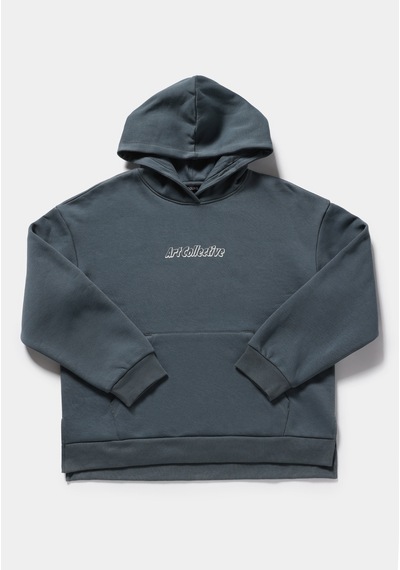 Colin's Colins Oversize Fit Kapüşonlu Baskılı Kadın Mavi Sweatshirt Cl1077485 Q1.v2 Blp Petrol Mavisi