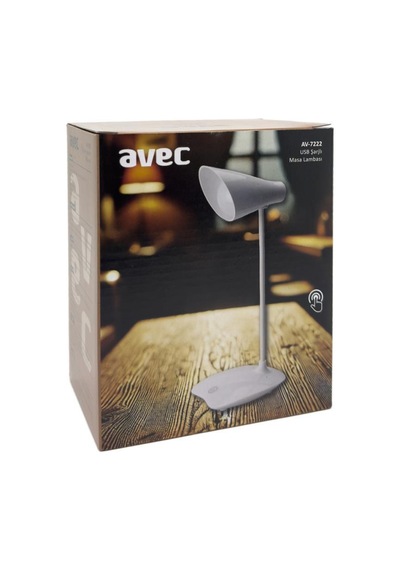 Aec Av-7222 Usb Şarjlı Masa Lambası Beyaz Işık