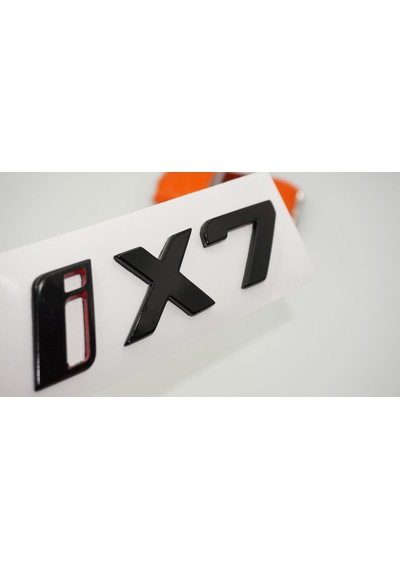 Dk Tuning Yeni İx7 Bagaj Siyah Kırmızı Abs Yazı Logo Bmw İle Uyum