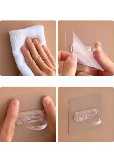 8 Adet Yapışkanlı Yuvarlak Halka Çok Amaçlı Askı Tutucu Set Dolap Mop Tutma Düzenleme Aparatı Plasti Diğer
