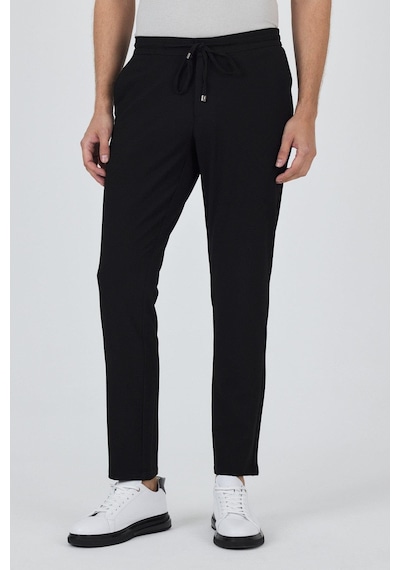 İmza Siyah Esnek Lastikli Yandan Cepli Casual Comfort Fit Jogger Pantolon 1003250210 Siyah İmza Siyah Esnek Lastikli Yandan Cepli Casual Comfort Fit Jogger Pantolon 1003250210 Siyah