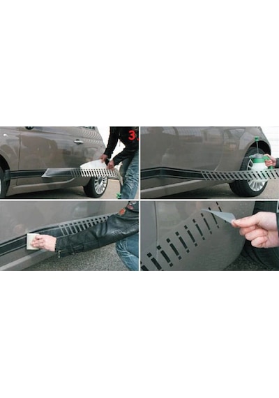 Fiat Doblo Ön Kaput Şerit Sticker Etiket Modeli