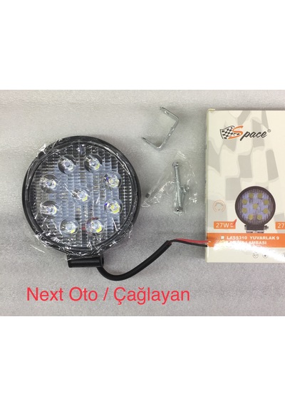 27W YUVARLAK LED SİS LAMBASI 2 ADET FİYATI