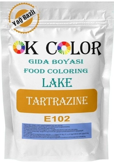 Ok Color Lake Tartrazine E102 Sarıyağ Bazlı Toz Gıda Boyası 1 KG