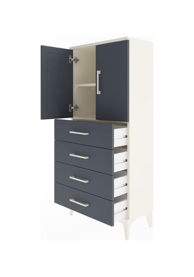 Arges Dolap 2 Raflı 4 Çekmeceli 2 Kapaklı 60x30x134 Aytaşı-an... Aytaşı