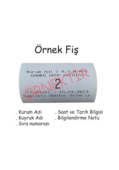 Sıramatik Butonlu Sıra Yazıcı