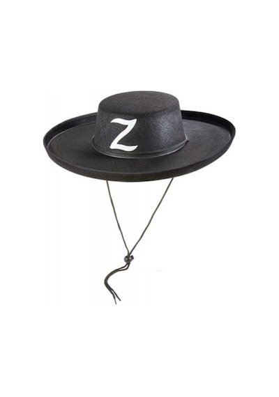 Z Logolu Yetişkin Boy Bağcıklı Zorro Şapkası Evimdeyokyok