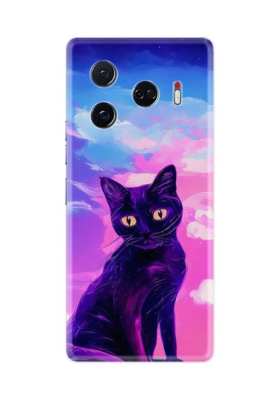 Tecno Spark Go 2023 Kılıf Hayat Serisi Desenli Üzgün Kedi-product Code 2005