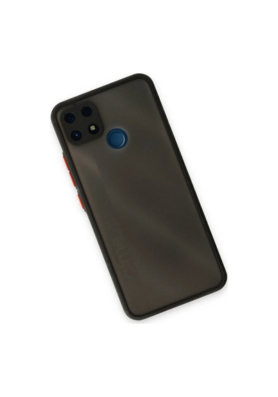 Newface - 689 - Realme C25 Kılıf Montreal Silikon Kapak - Csmo-tex - - Siyah Sıyah