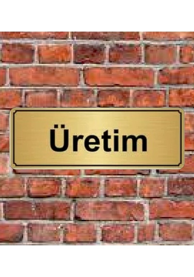 10X20 Cm Üretim Yazılı Metal Yönlendirme Levhası