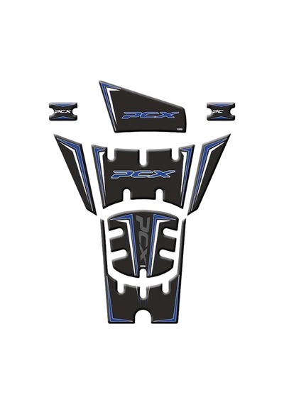 Honda Pcx 2025 Uyumlu Tank Pad 005 Mavi