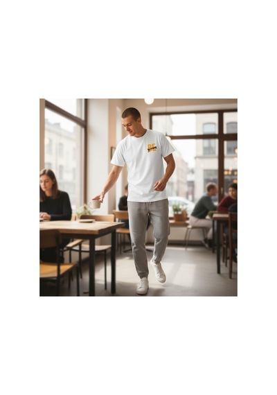 Urbantrendstore Unisex Be Yourself Kendine İnan Basic Sade Oversize Fit Rahat Geniş Salaş T-shirt Günlük Tişört Beyaz
