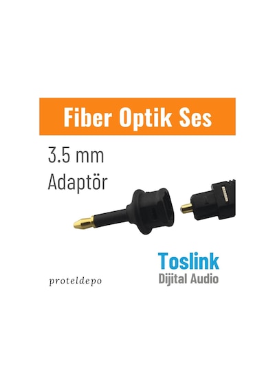 Irenis Fiber Optik Toslink Ses Kablo Için 3.5Mm Dönüştürücü
