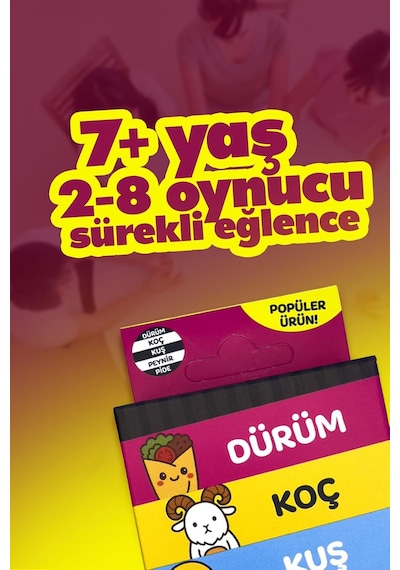 Çabuk Reflex Kutu Oyunu Dürüm Koç Kuş Peynir Pide Kart Oyunu Oyun Parti Eğlence Aile Arkadaş Oy Standart