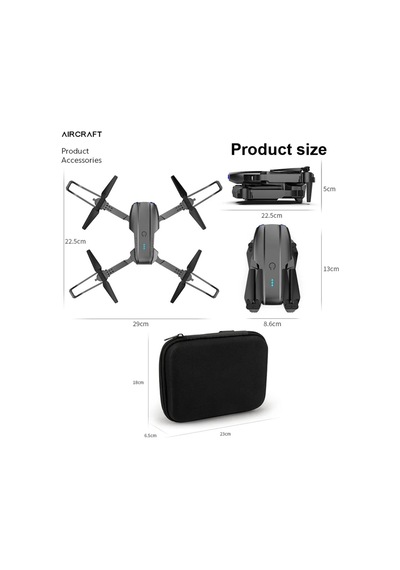 Çift Kameralı Çift Bataryalı Drone Uzaktan Kumandalı App Destekli Quadcopter