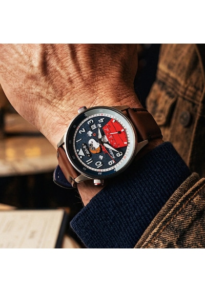 Avı-8 Hawker Hurricane Av-4151-04 Mckellar Dual Time Peanuts Snoopy Flying Ace Limited Edition Erkek Gri