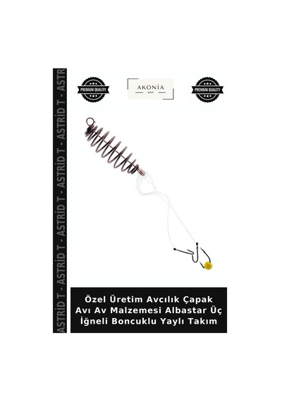 Özel Üretim Avcılık Çapak Avı Av Malzemesi Albastar Üç İğneli Boncuklu Yaylı Takım standart