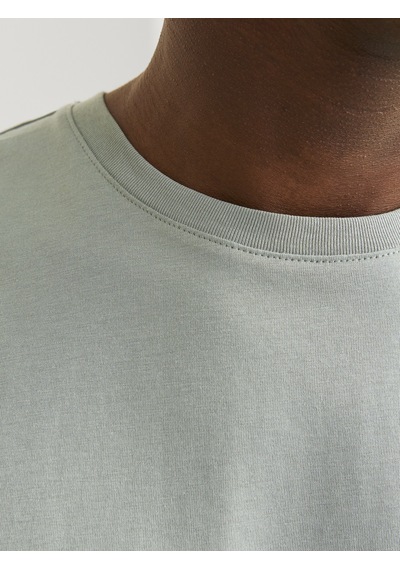 Jack&Jones Corp Logo Ss O Neck Erkek Bej Yuvarlak Yaka Tişört 12151955-MON