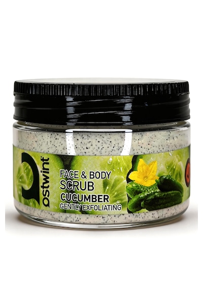Ostwint Yüz Ve Vücut Peeling Scrub Salatalık 300ml Cilt Temizleyici Pürüssüzleştirici Dolaşımı Hızlandırıcı