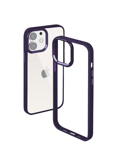 Buff Apple Uyumlu iPhone 11 New Air Bumper Kılıf Mor