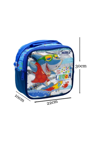 Muggle Termoslu Cute Shark Beslenme Çantası Mavi Mu-0068