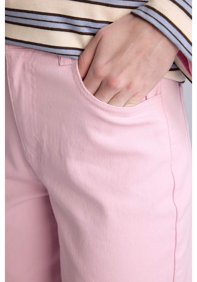 Defacto Culotte Yüksek Bel Gabardin Pantolon C7535ax26smpn47 Pembe-pn47