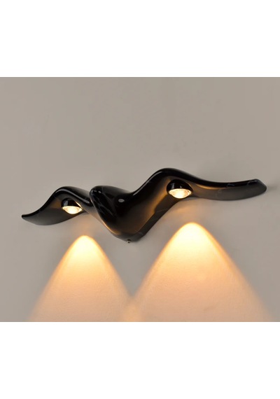 Elektrikle Çalışır, 10 Watt İç Ve Dış Mekan Amber Işık Kelvin Led Aplik, Modern Tasarım Armatür Amber