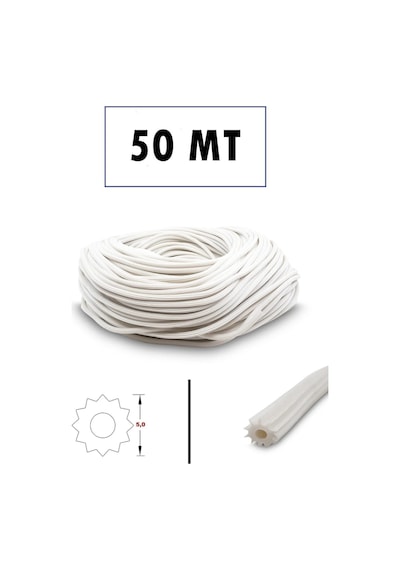 Sineklik Fitili 50m Beyaz 5 Mm Sineklik Tülü Contası Diğer