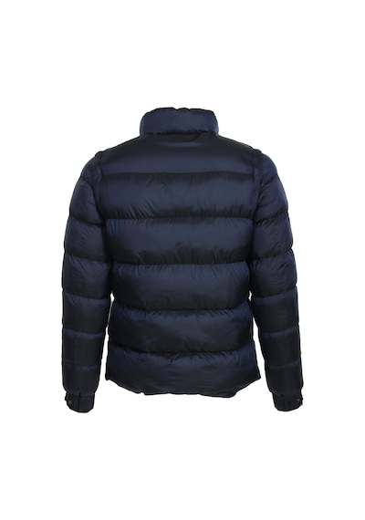 Erkek Lacivert Termo Dolumlu Two Tone Rüzgar Ve Su Itici Slim Fit Mont Ncs Jeans 4990-Lacivert