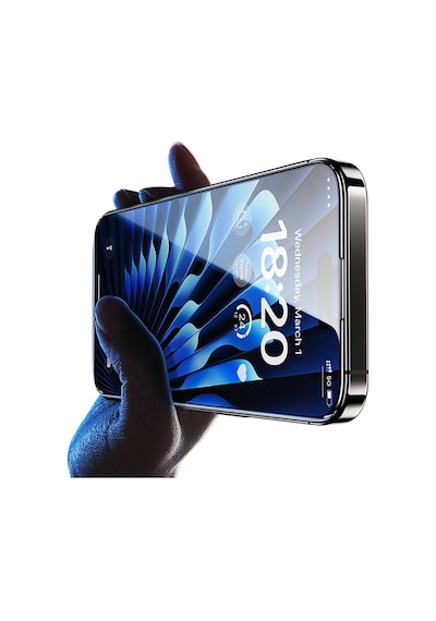 Apple iPhone 15 Pro Max Uyumlu Benks Glass Warrior Hd Cam Ekran Koruyucu Uygulama Aparatlı Kolay Kurulum