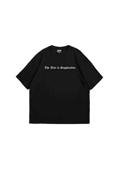 Startmore Art Is Supplication Siluet Baskılı Oversize Unisex Beyaz Siyah