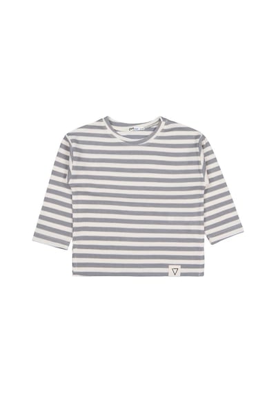 Civil Boys Kendinden Çizgili 2-5 Yaş Sweatshirt - Gri