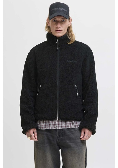 Jack & Jones Jornorrebro Teddy Jacket Sn Siyah Erkek Ceket 12282890 Siyah
