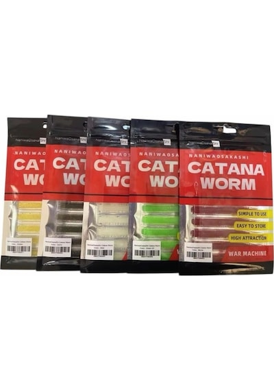 Naniwaosakashi Catana Worm 8cm Suni Yem