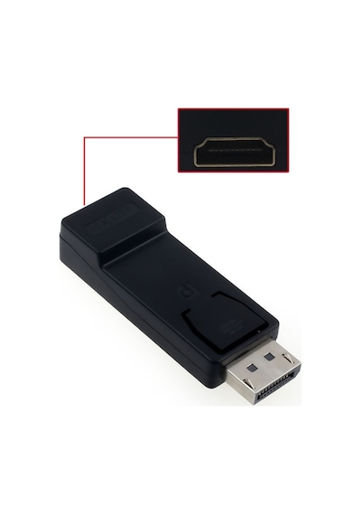 4564 DisplayPort to Hdmi Adaptor Çevirici Dönüştürücü Adaptör Tv