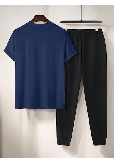 Uyguntarz Unisex New York Baskılı Eşofman Takımı Lacivert