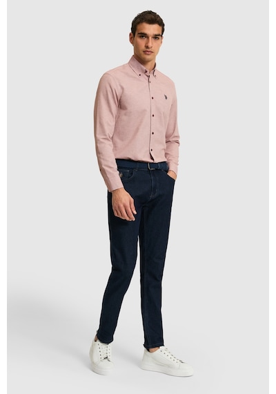 U.s. Polo Assn. Erkek Vişne Gömlek Basic 50324708-vr223
