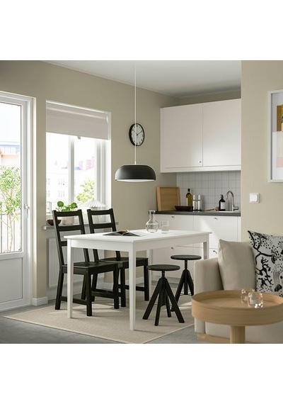 Ikea Rudstorp Tabure, Siyah, 44-55 Cm