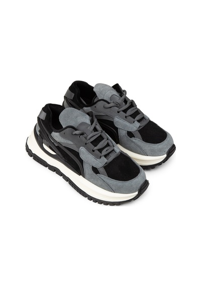 Deery Kadın Hakiki Süet Siyah Sneaker Ayakkabı - 25331zsyhc01 Siyah