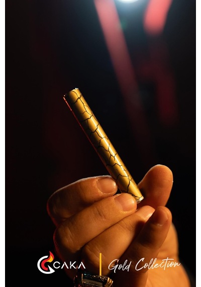 Caka Lighter Slim Collection Gold Benzinli Çakmak - Ckl-032