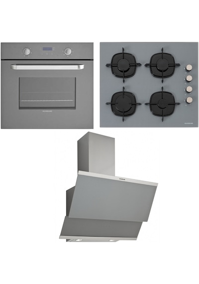 Silverline Gri Ankastre Set BO6181S02 - CS5335S01 - 3420 Gri Silverline Gri Ankastre Set BO6181S02 - CS5335S01 - 3420 Gri