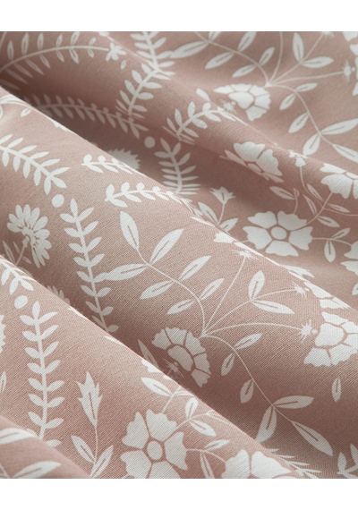 English Home Garden Veil Kolay Ütülenir Tek Kişilik Nevresim Takımı 160x220 Cm Pudra Pudra