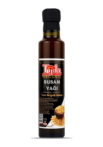 Tijda Susam Yağı Organik İçilebilir %100 Soğuk Sıkım 250 ML