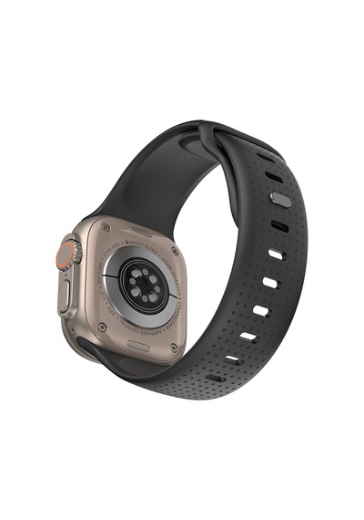 Watch 7 45mm Uyumlu Wiwu Wi-wb0201 Comf Secur Serisi Spor Silikon Kordon Siyah