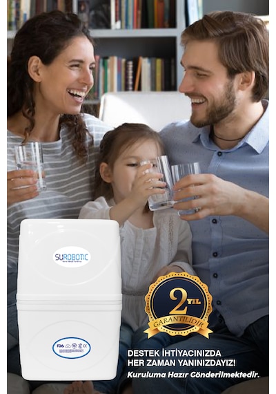 Su Arıtma Cihazı 80 Gpd Membranlı 6 Filtreli Çelik Tanklı Cihaz
