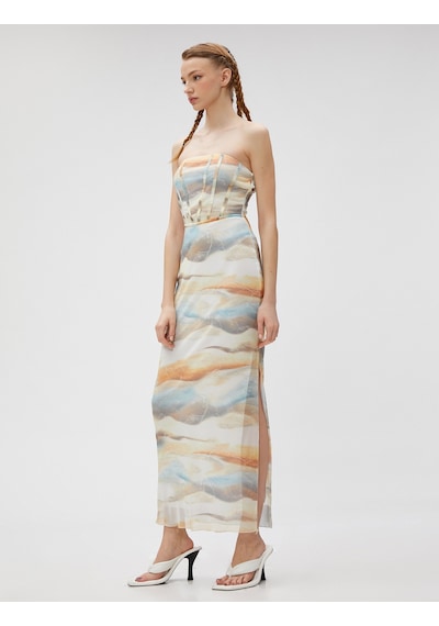 Koton Dresses-haki Desenli