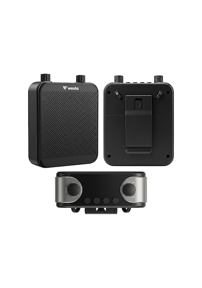 Westa Wap-300t Usb + Sd Kart Girişli Şarjlı Mini Seyyar Kablosuz Mikrofonlu Rehber Anfisi