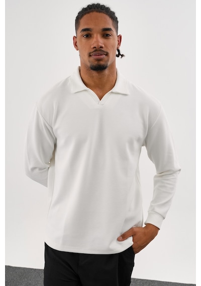 Redline Mellow Oversize Sweatshirt Beyaz