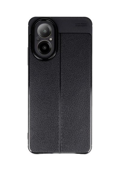 Realme 12 Lite Uyumlu Kılıf Auto Focus Kapak - Siyah Çok Renkli